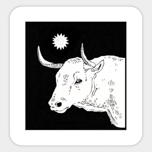 Gentle Bull Sticker